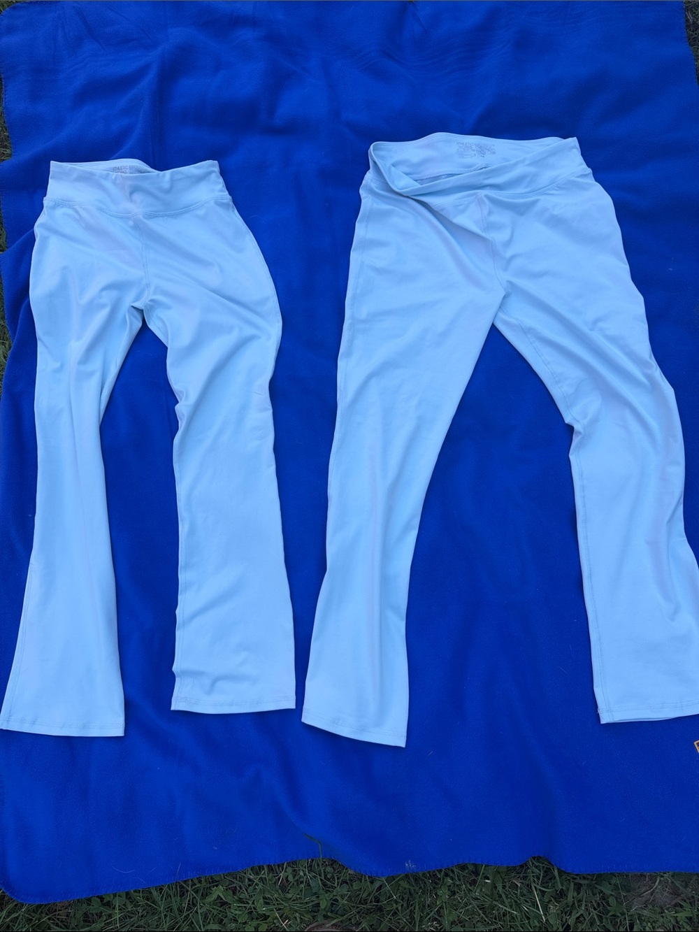 Athletic Works White Kids Active Leggings Duo. Lg and xl.